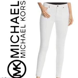 Michael Michael Kors Straight Leg White Ankle Jeans 6